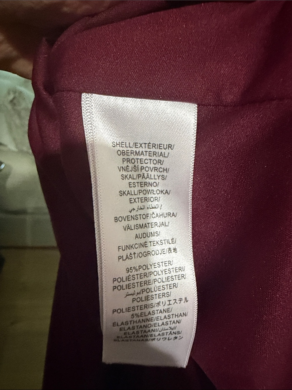 Adrianna Papell Burgundy Floral Maxi Dress with Pink and Blue Accents - Picture 5 of 6